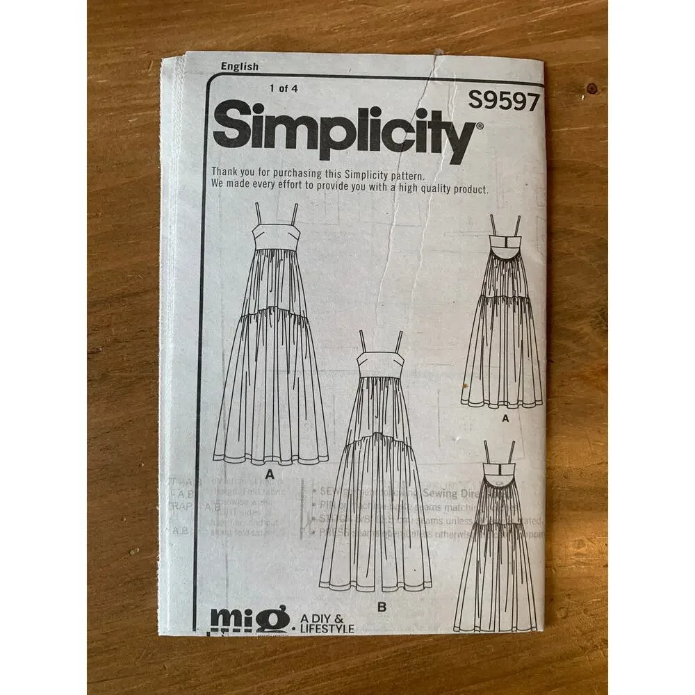 Simplicity Sewing Pattern S9597 Misses' Dress & Jumpsuit by Mimi G US Sz 6-14
